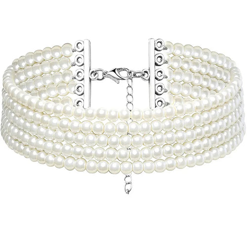 Perlen-Choker Halskette