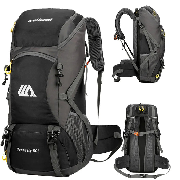 Trekking Rucksack 50L – Wasserdicht, Mit Regencover