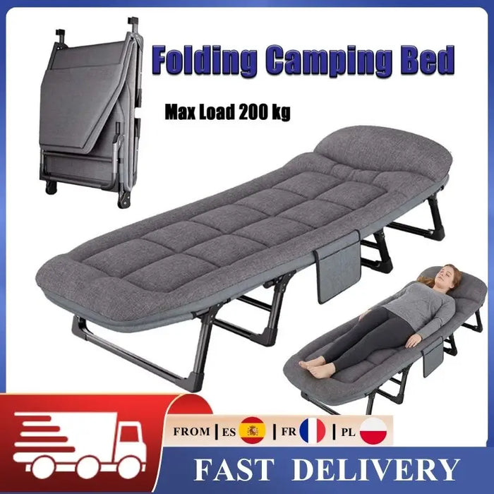 Klappbare Campingliege – 6 Positionen & Oxford-Stoff