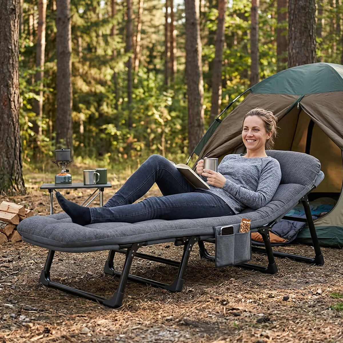 Klappbare Campingliege