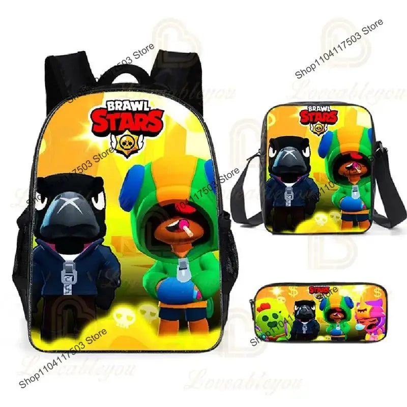 Brawl Stars Rucksack-Set & Federmäppchen – verschiedene Motive