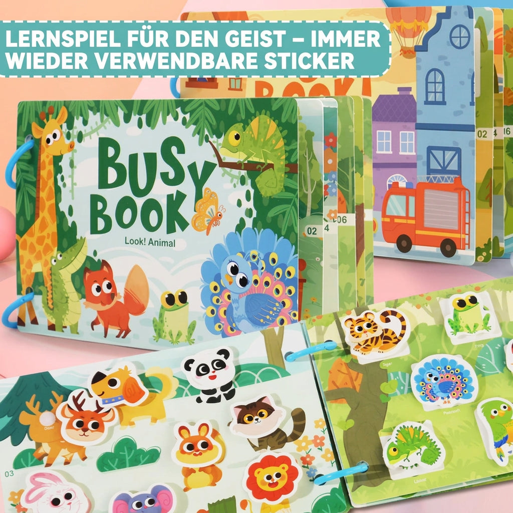 Wiederverwendbares Aktivitätsbuch für Kinder – Zuordnungsspiele
