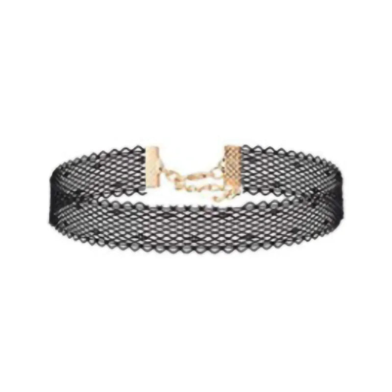 Samt-Spitzen Choker Halskette – Vintage Gothic | Damen, Ansicht 4