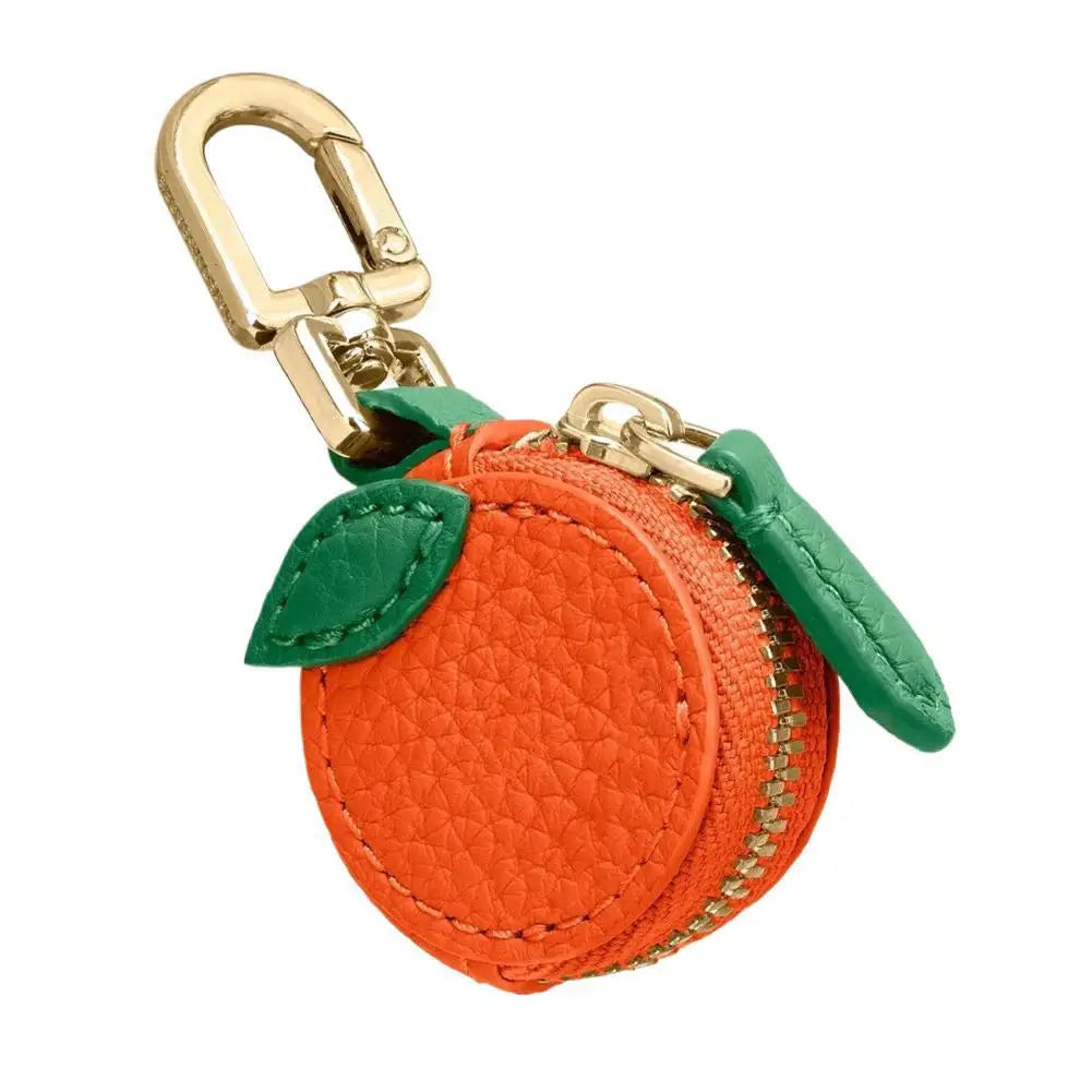 Stilvoller Anhänger für Taschen Früchtchen, kleine Aufbewahrungstasche, Mandarine