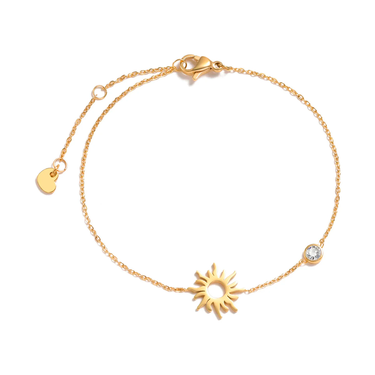 Edelstahl Zirkonia Kreuz Armband Damen – Dünne Kette | 20 Designs, Modell 13