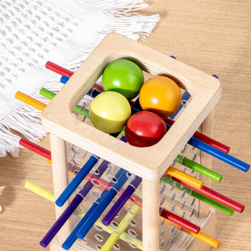 Holz-Stäbchenspiel für Kinder – Geschicklichkeitsspiel