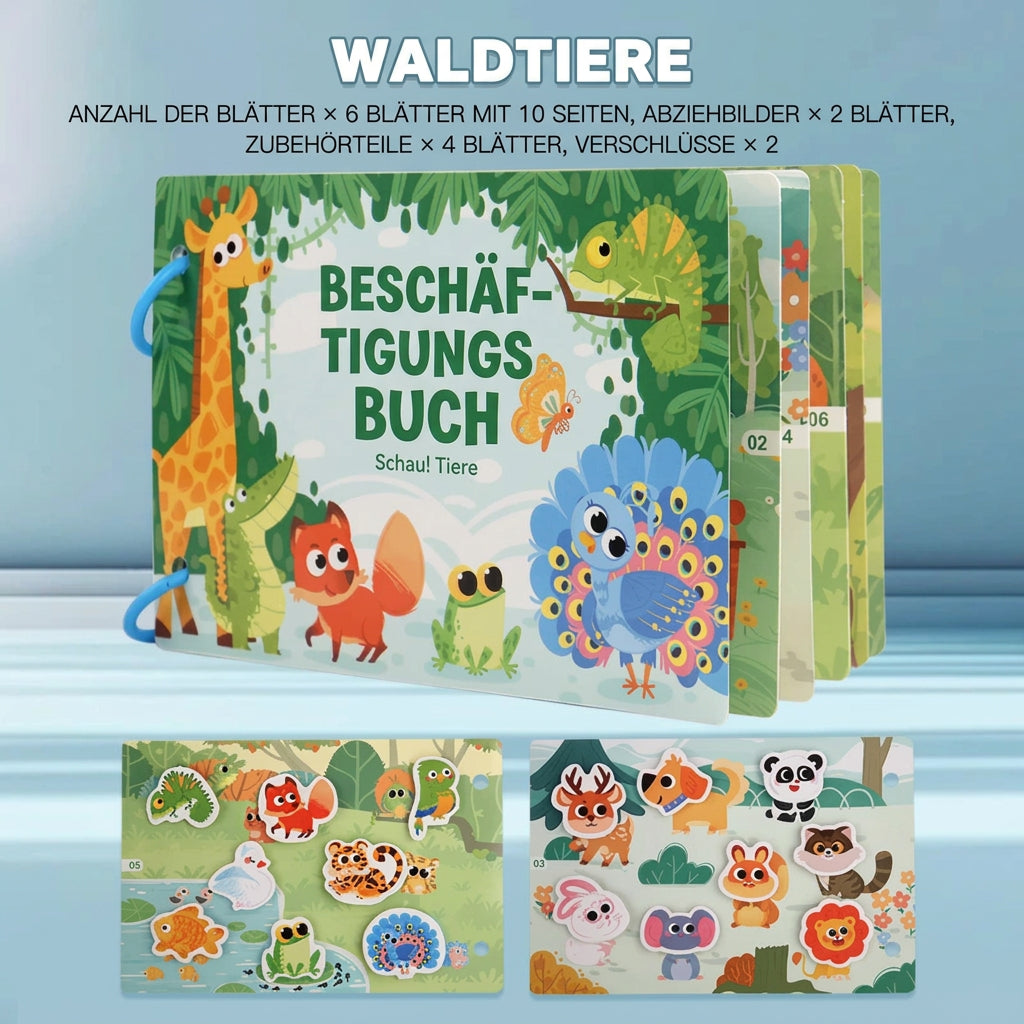 Wiederverwendbares Aktivitätsbuch für Kinder – Zuordnungsspiele
