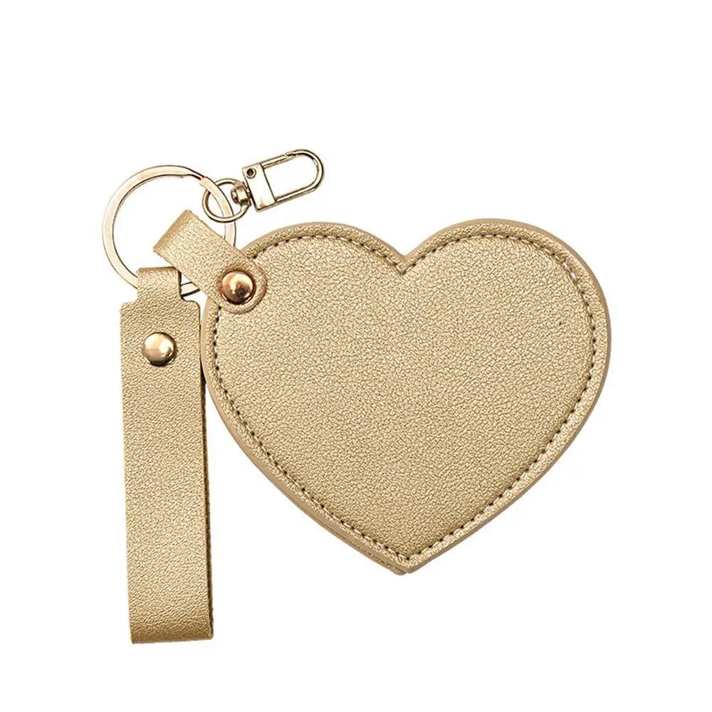 Stilvoller Anhänger, kleiner Spiegel, Beige