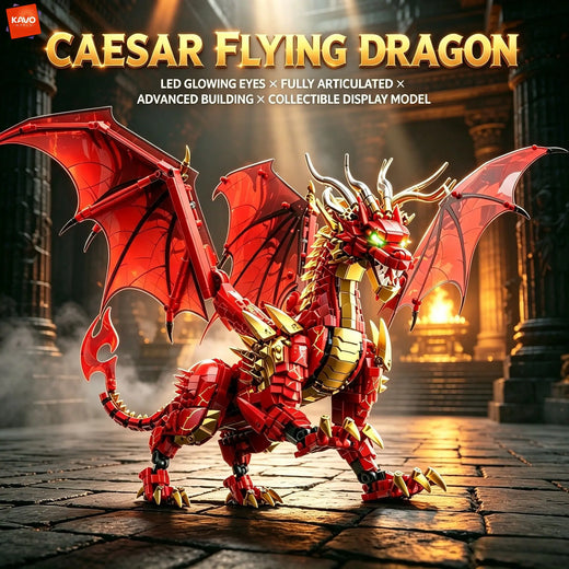 Fliegender Drache Bausteine – Modell mit 1919 Teilen für Erwachsene