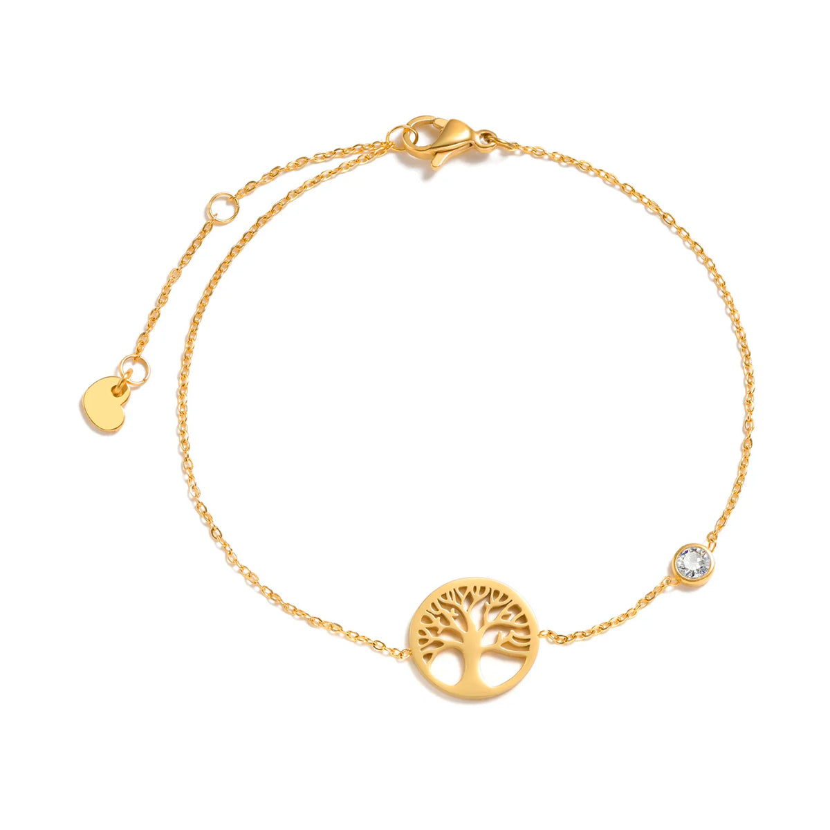 Edelstahl Zirkonia Kreuz Armband Damen – Dünne Kette | 20 Designs, Modell 9