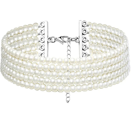 Perlen-Choker Halskette