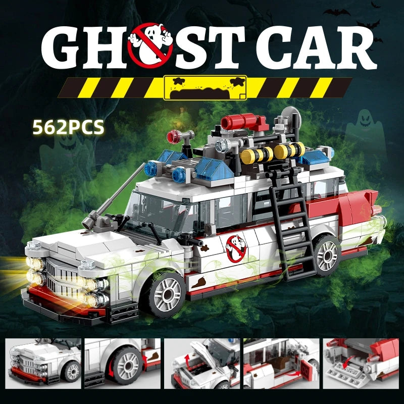 Mini Ghost Rennwagen Bausteine, 562 Teile – MOC Bausatz zum Selberbauen
