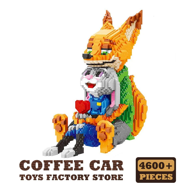 Zootopia Bausteine – Judy & Nick Mikro-Modelle zum Zusammenbauen
