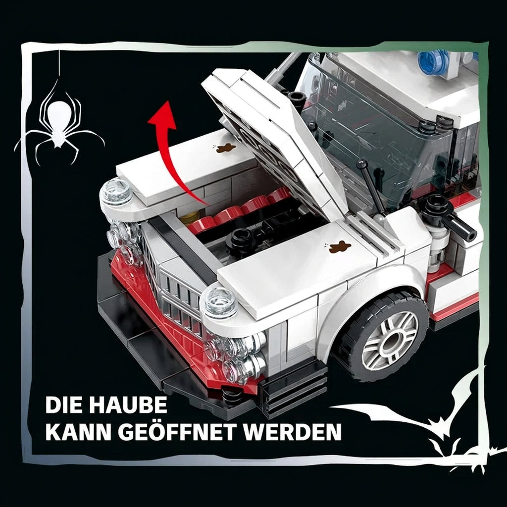 Mini Ghost Rennwagen Bausteine, 562 Teile – MOC Bausatz zum Selberbauen