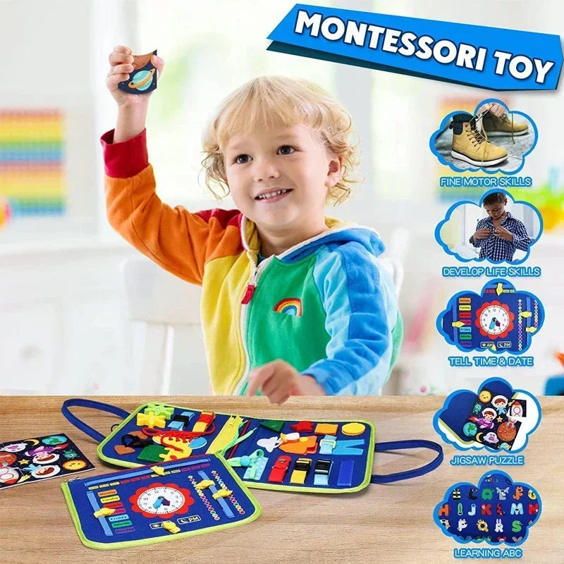 Filz-Aktivitätsbuch für Kinder – Montessori-inspiriert