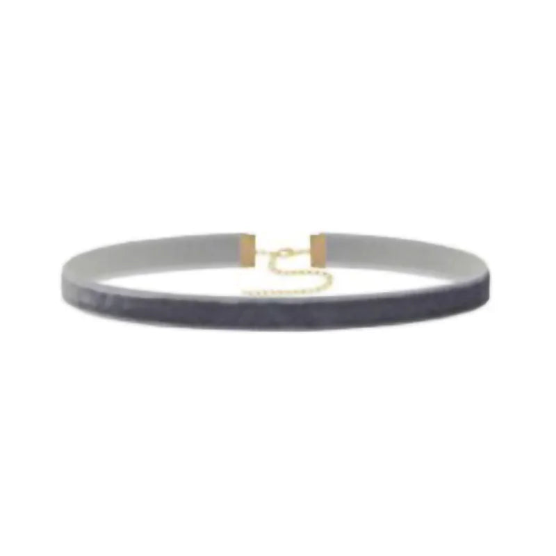 Samt-Spitzen Choker Halskette – Vintage Gothic | Damen, Grey 17