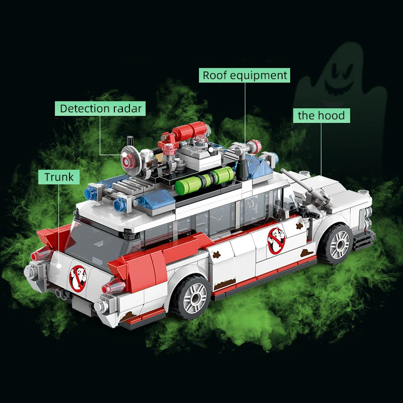 Mini Ghost Rennwagen Bausteine, 562 Teile – MOC Bausatz zum Selberbauen
