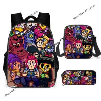 Brawl Stars Rucksack-Set & Federmäppchen – verschiedene Motive