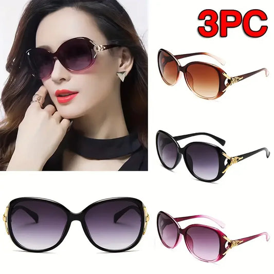 Stilvolle Sonnenbrille Oversize PC Spiegelglas Verlaufsglas