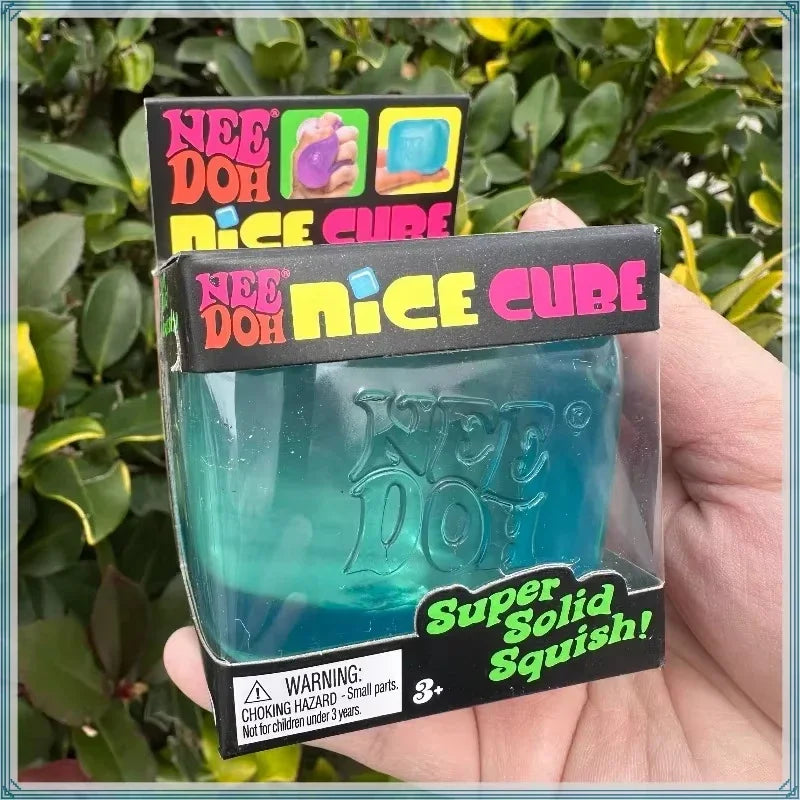 Eiswürfel Squishy Toy - Transparenter Nice Cube Anti-Stress Fidget