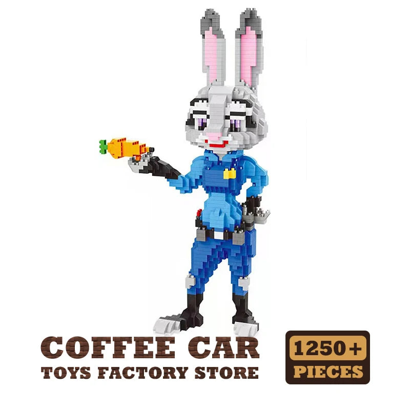 Zootopia Bausteine – Judy & Nick Mikro-Modelle zum Zusammenbauen