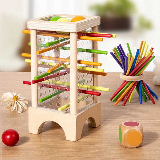 Holz-Stäbchenspiel für Kinder – Geschicklichkeitsspiel