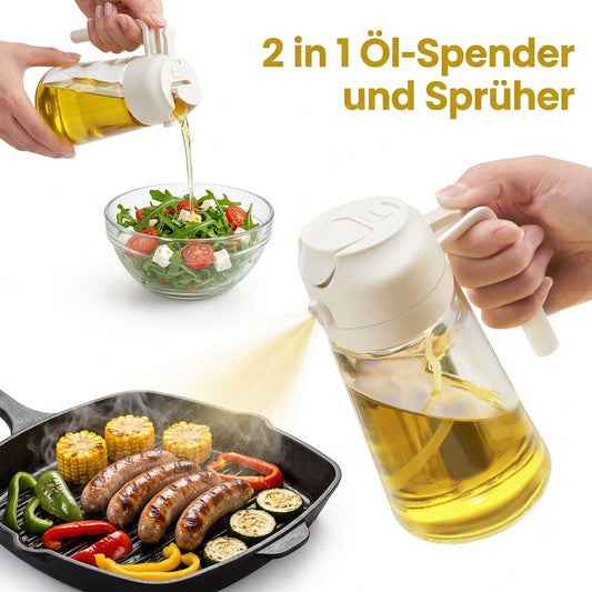 Ölsprüher 2-in-1 aus Kunststoff
