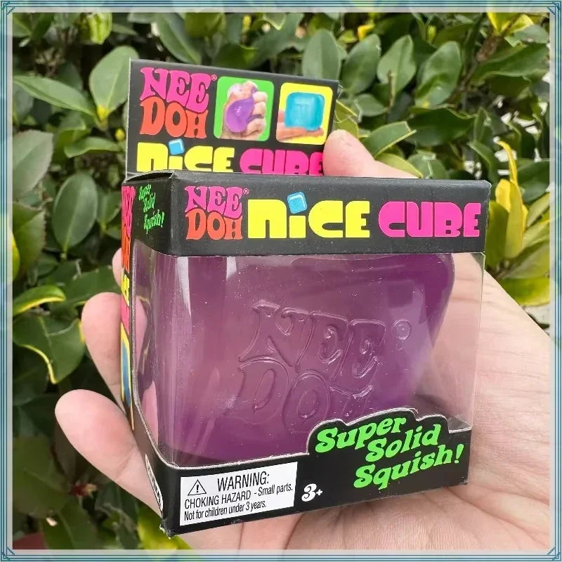 Eiswürfel Squishy Toy - Transparenter Nice Cube Anti-Stress Fidget