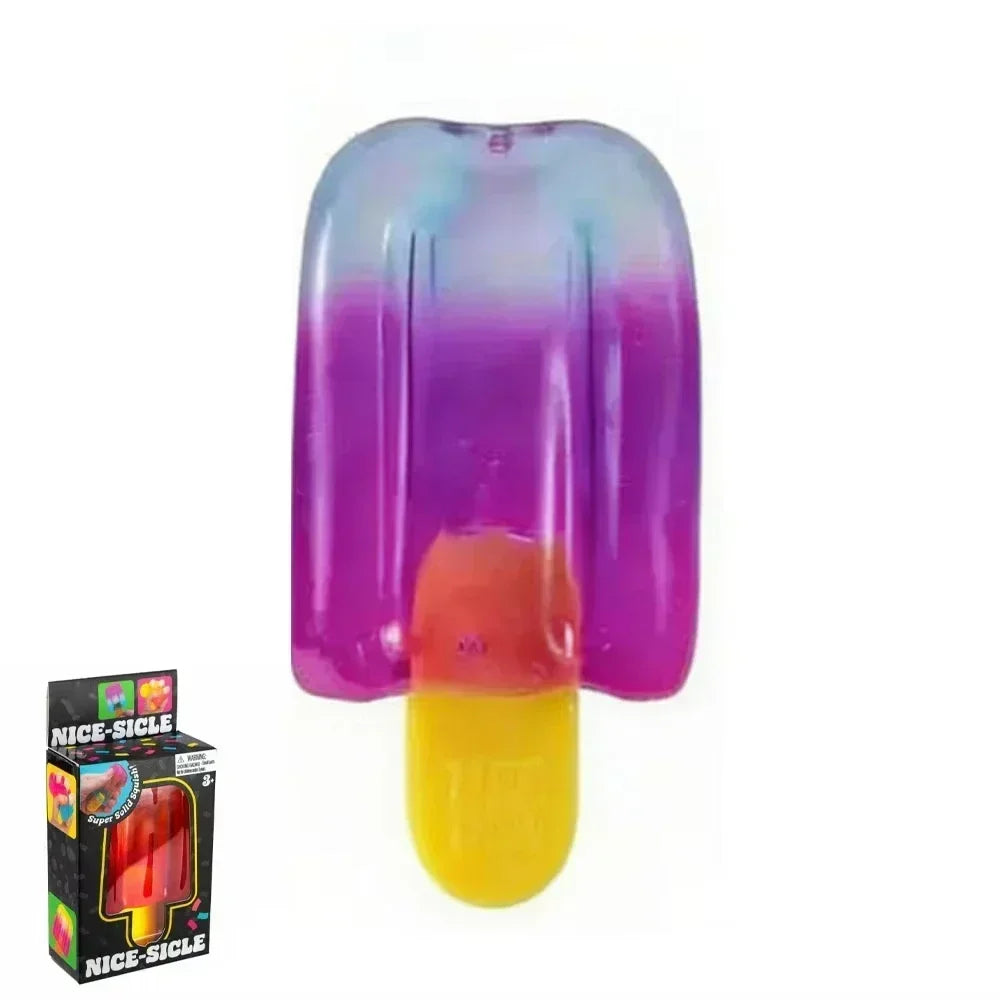 Eiswürfel Squishy Toy - Transparenter Nice Cube Anti-Stress Fidget