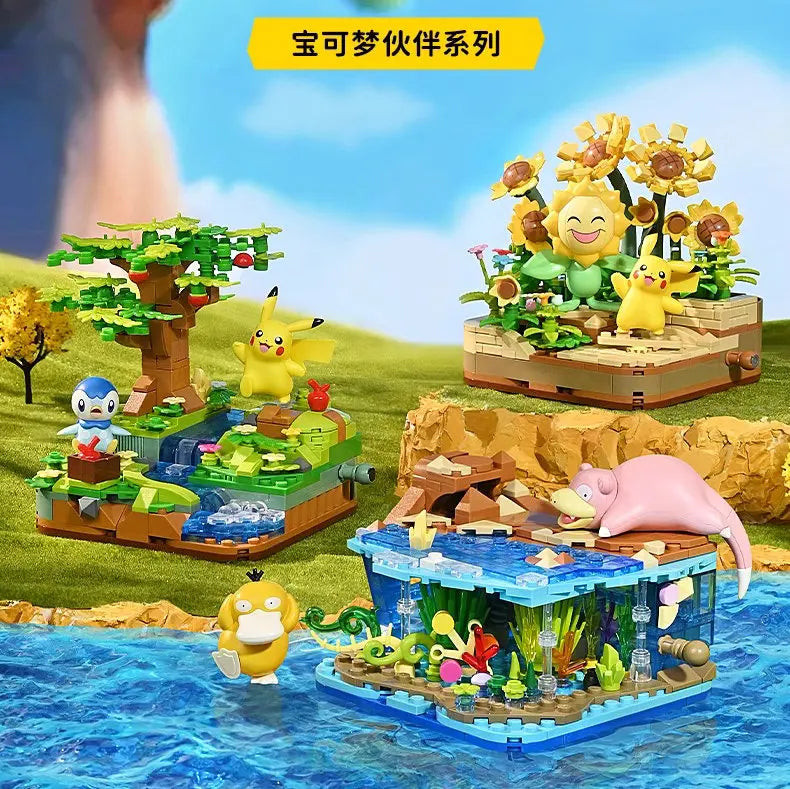 Pokemon Bausteine – Pikachu & Bisasam Modelle zum Zusammenbauen
