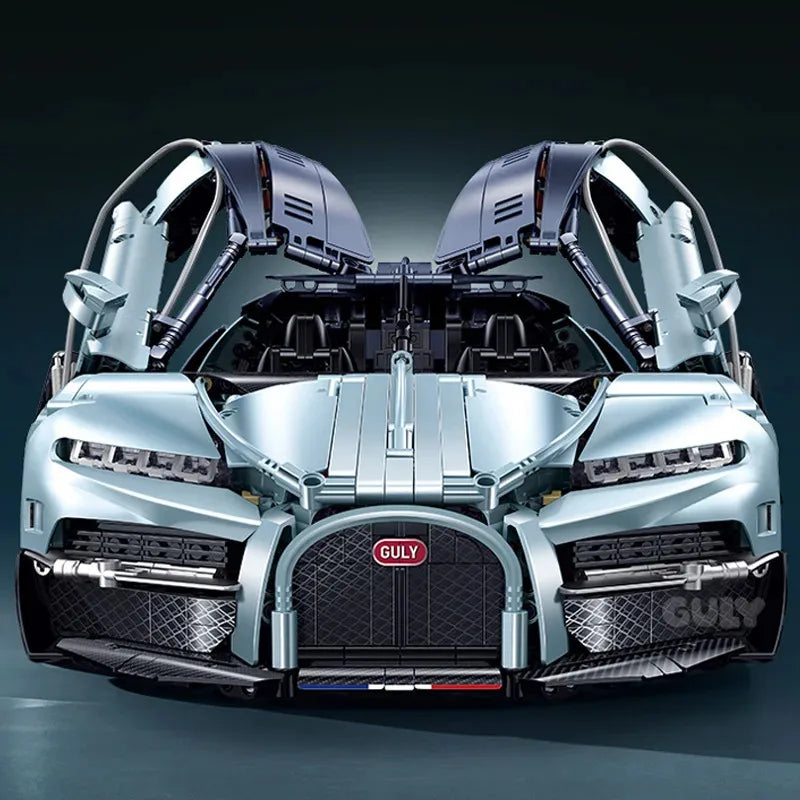 Bugatti Tourbillon Bausteine – MOC-Modell 1:8, 3719 Teile, für Erwachsene