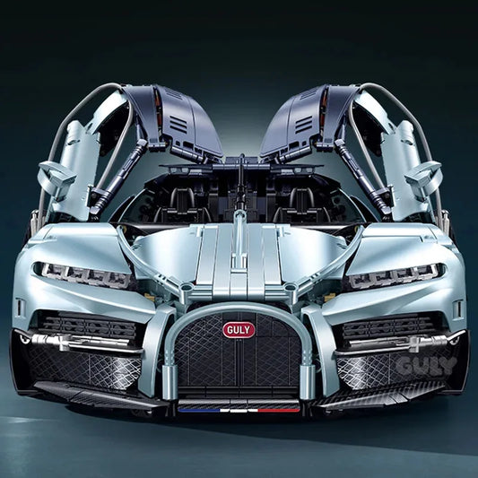 Bugatti Tourbillon Bausteine – MOC-Modell 1:8, 3719 Teile, für Erwachsene
