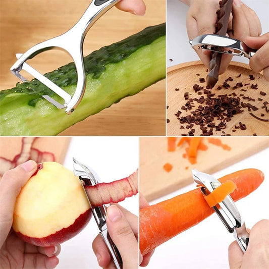 Kartoffelschäler mehrfunktional aus Edelstahl, Ansicht 3
