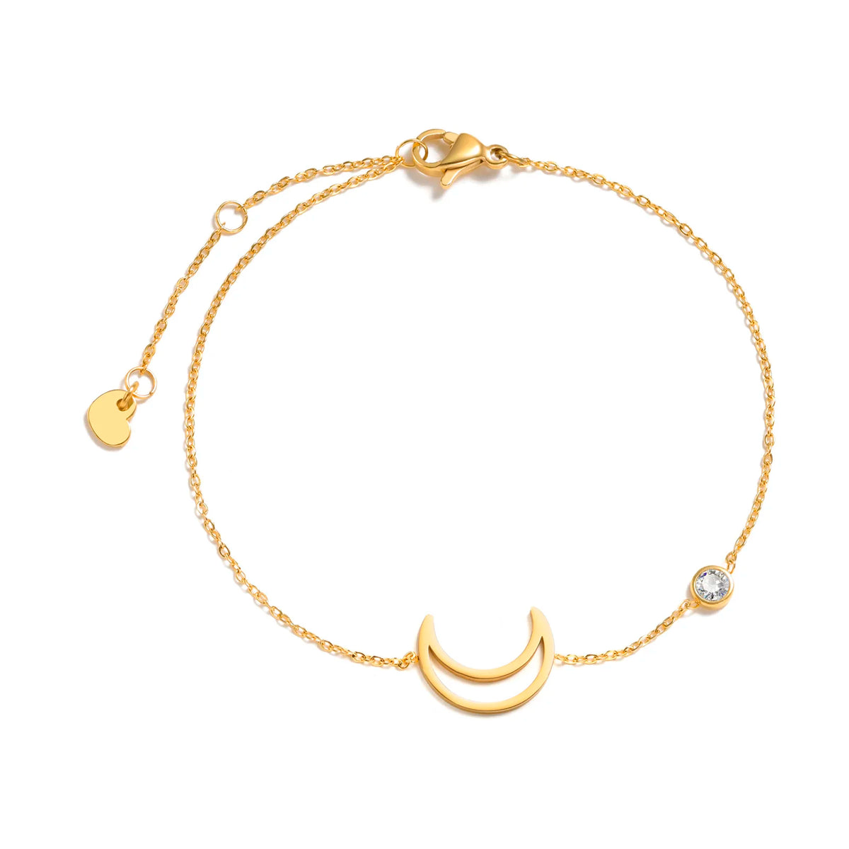 Edelstahl Zirkonia Kreuz Armband Damen – Dünne Kette | 20 Designs, Modell 10