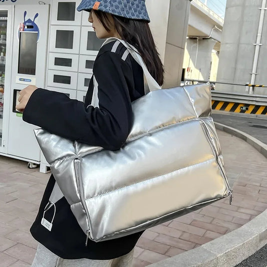 Shopper-Tasche – Reißverschluss, zeitlos & vielseitig