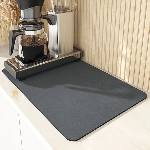 Super Absorbent Large Kitchen Absorbent Mat Antiskid Draining Coffee Dish Drying Mat Quick Dry Bathroom Drain Pad Tableware