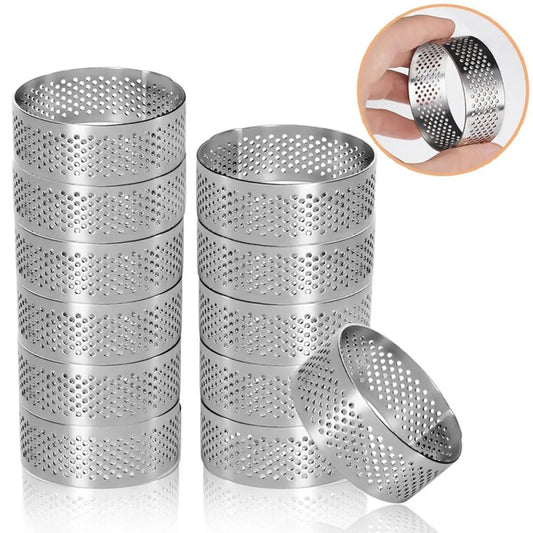Backring 12er-Set aus Edelstahl