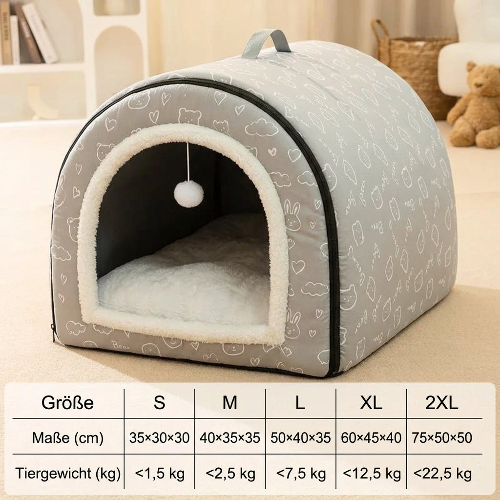 Waschbare Haustierhöhle für Hunde & Katzen