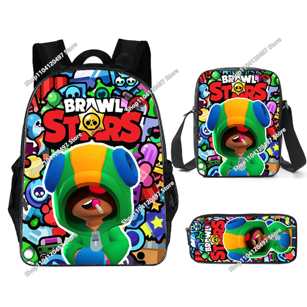 Brawl Stars Rucksack-Set & Federmäppchen – verschiedene Motive