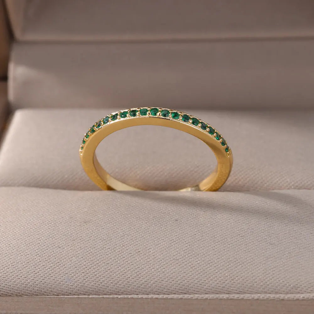 Eleganter Ring mit bunten Steinen, verschiedene Varianten, Ansicht 5
