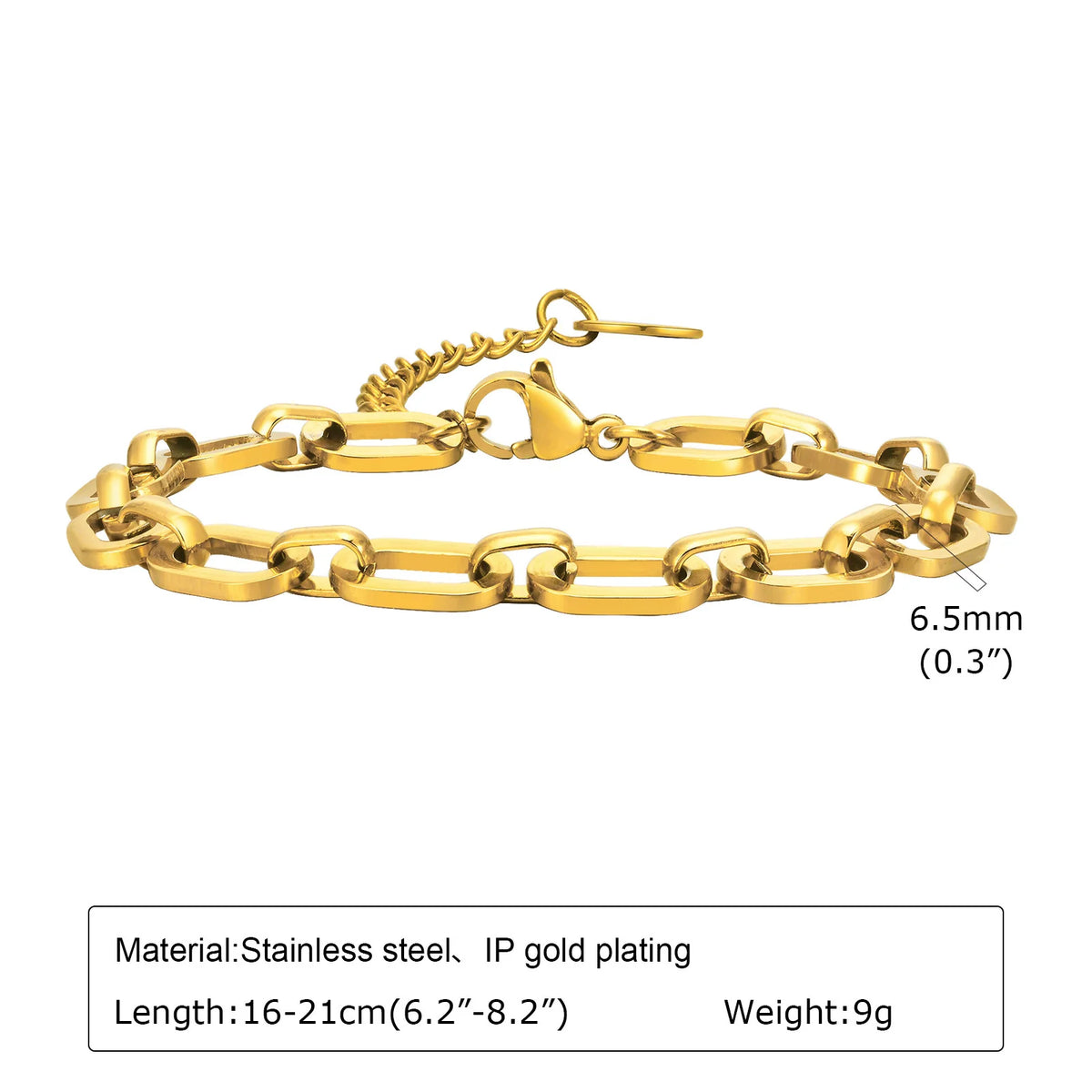 Edelstahl Gliederkette goldfarben – Damen | Minimalistisch & Trendy, Modell 2