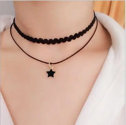 Samt-Spitzen Choker Halskette – Vintage Gothic | Damen, Ansicht 16