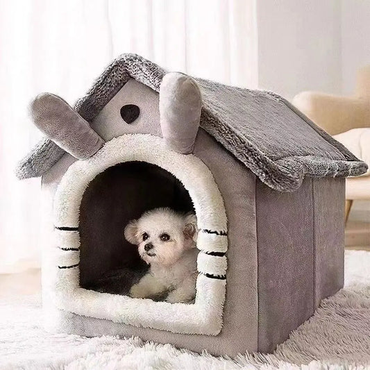 Kuschelige Haustierhöhle für kleine Hunde & Katzen