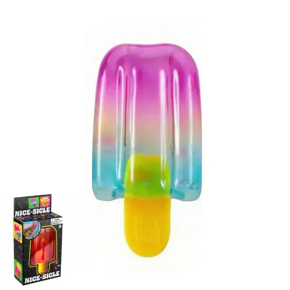 Eiswürfel Squishy Toy - Transparenter Nice Cube Anti-Stress Fidget
