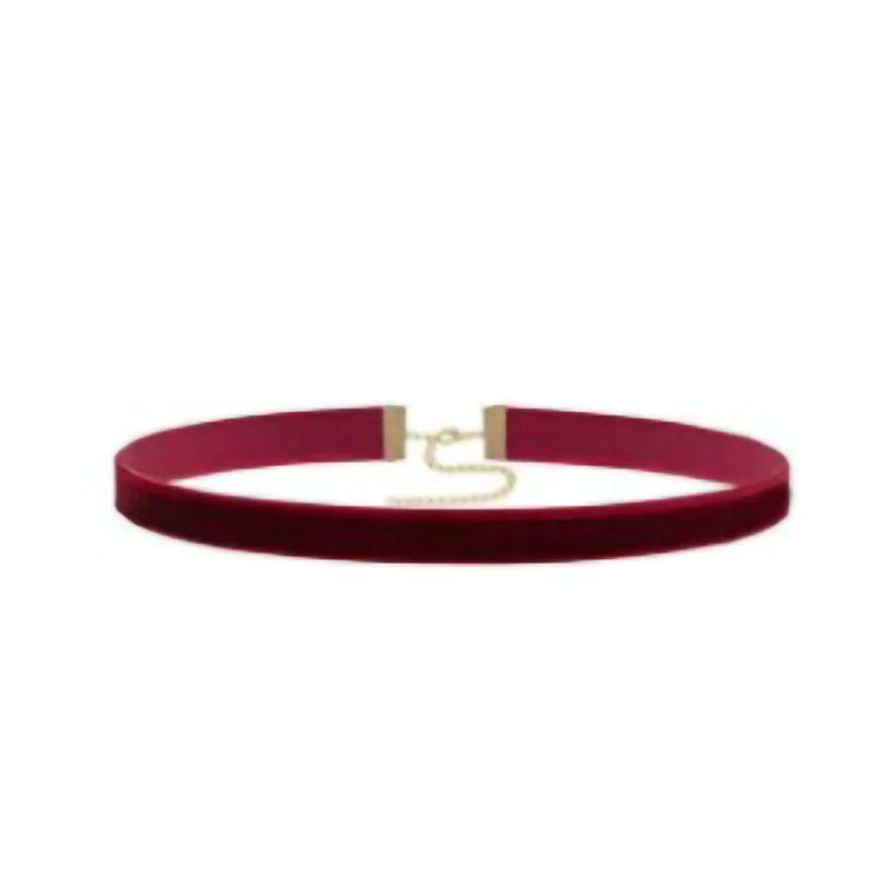 Samt-Spitzen Choker Halskette – Vintage Gothic | Damen, Dark Red 13