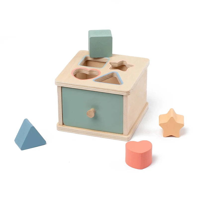 Holz-Sortierbox für Kinder – Montessori-inspiriert