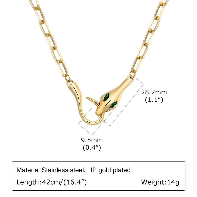 Edelstahl Gliederkette goldfarben – Damen | Minimalistisch & Trendy, Modell 13