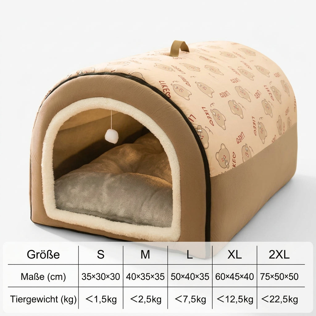 Waschbare Haustierhöhle für Hunde & Katzen