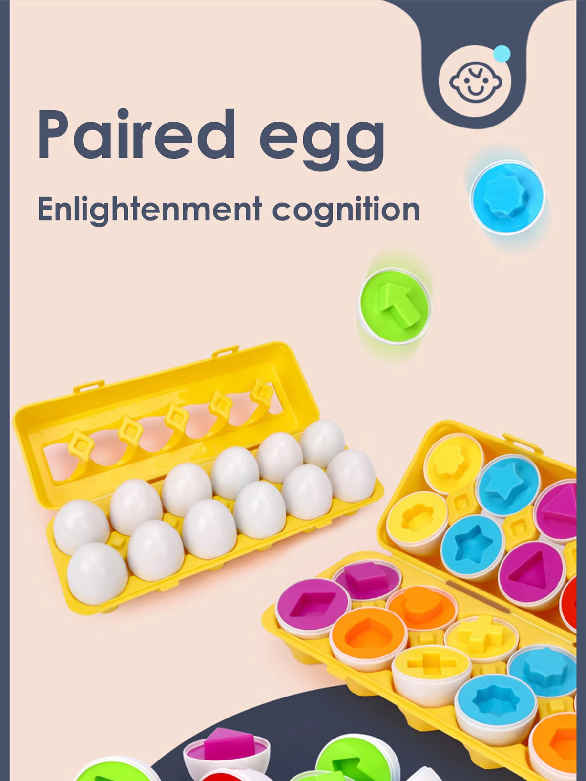 Sortier-Eier für Kinder – Farben & Formen entdecken