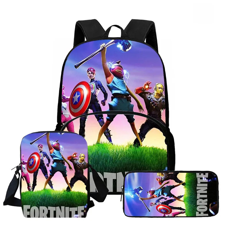 Fortnite-Rucksackset für Kinder – 3-teilig